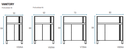 Muebles Schneider - Linea: Nature - VANITORY 80 NATURE Color: CAJU - V80NACAJ