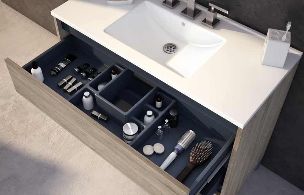 Muebles Schneider - Linea: Nature - VANITORY COLGANTE 100 PIANO Color: CAJU - VC100PIC