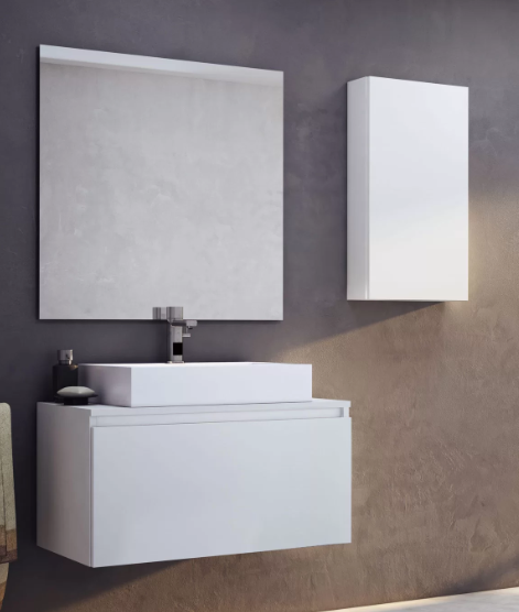 Muebles Schneider - Linea: City - VANITORY COLGANTE 60 CITY PVC Color: BLANCO - VC60CTB