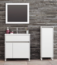 Muebles Schneider - Linea: Nature - VANITORY 70 NATURE Color: BLANCO BRILLANTE - V70NAPBB
