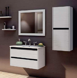 [VC100PITXB] Muebles Schneider - Linea: Nature - VANITORY COLGANTE 100 PIANO Color: BLANCO TEXTURADO - VC100PITXB