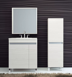 [E60AQTXB] Muebles Schneider - Linea: Aqua - ESPEJO 60 AQUA Color: BLANCO TEXTURADO - E60AQB